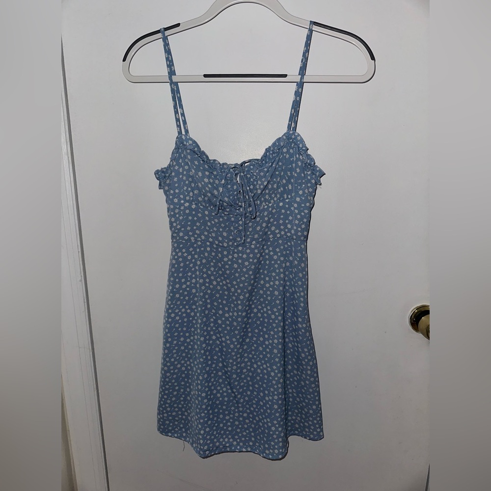 Princess Polly Blue and White Floral Dress